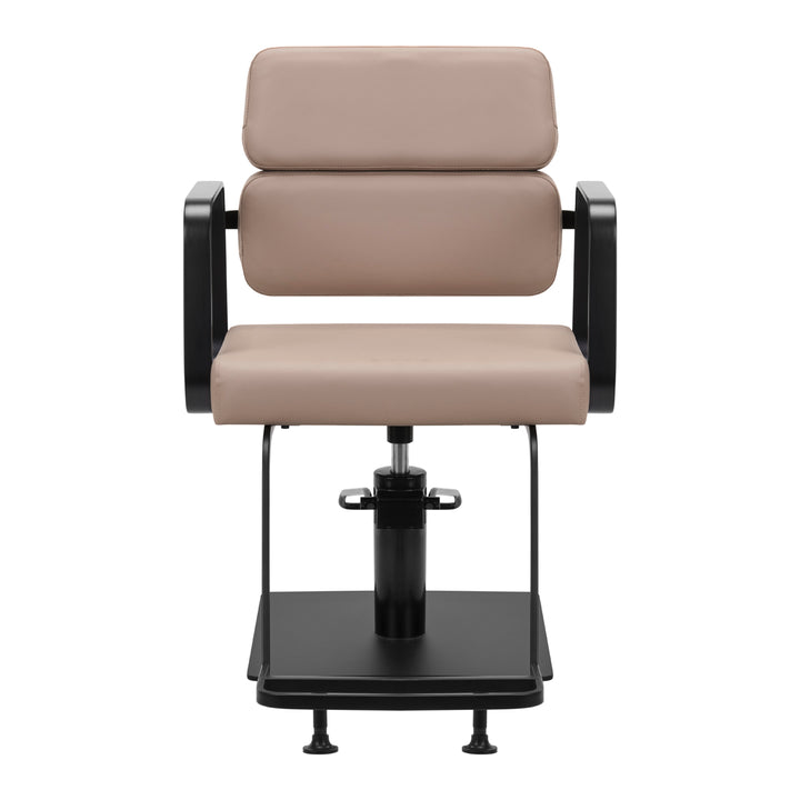 Fauteuil de Coiffeur Gabbiano Porto Noir Beige