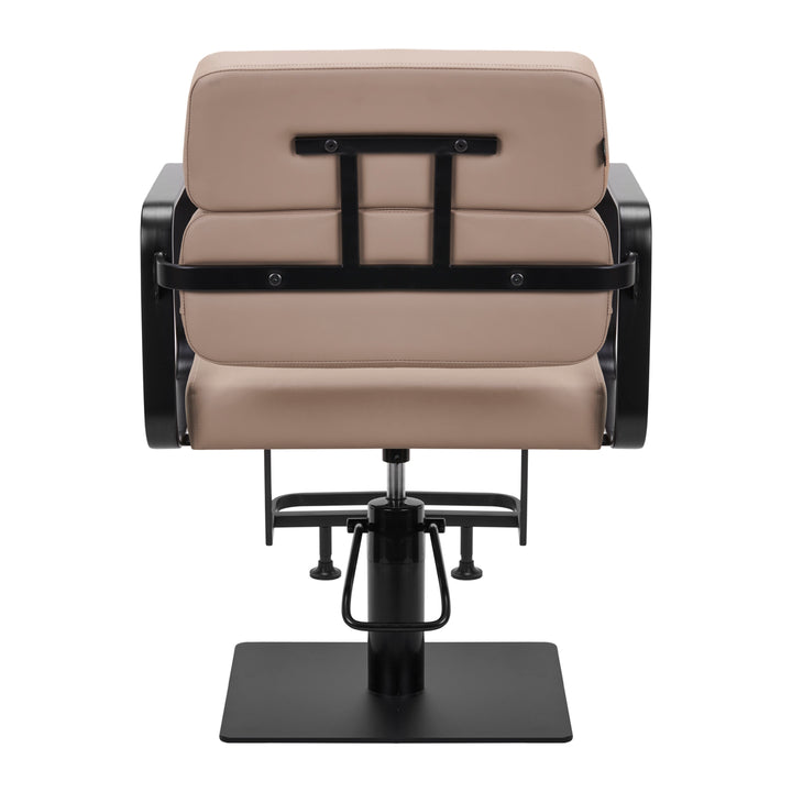Fauteuil de Coiffeur Gabbiano Porto Noir Beige