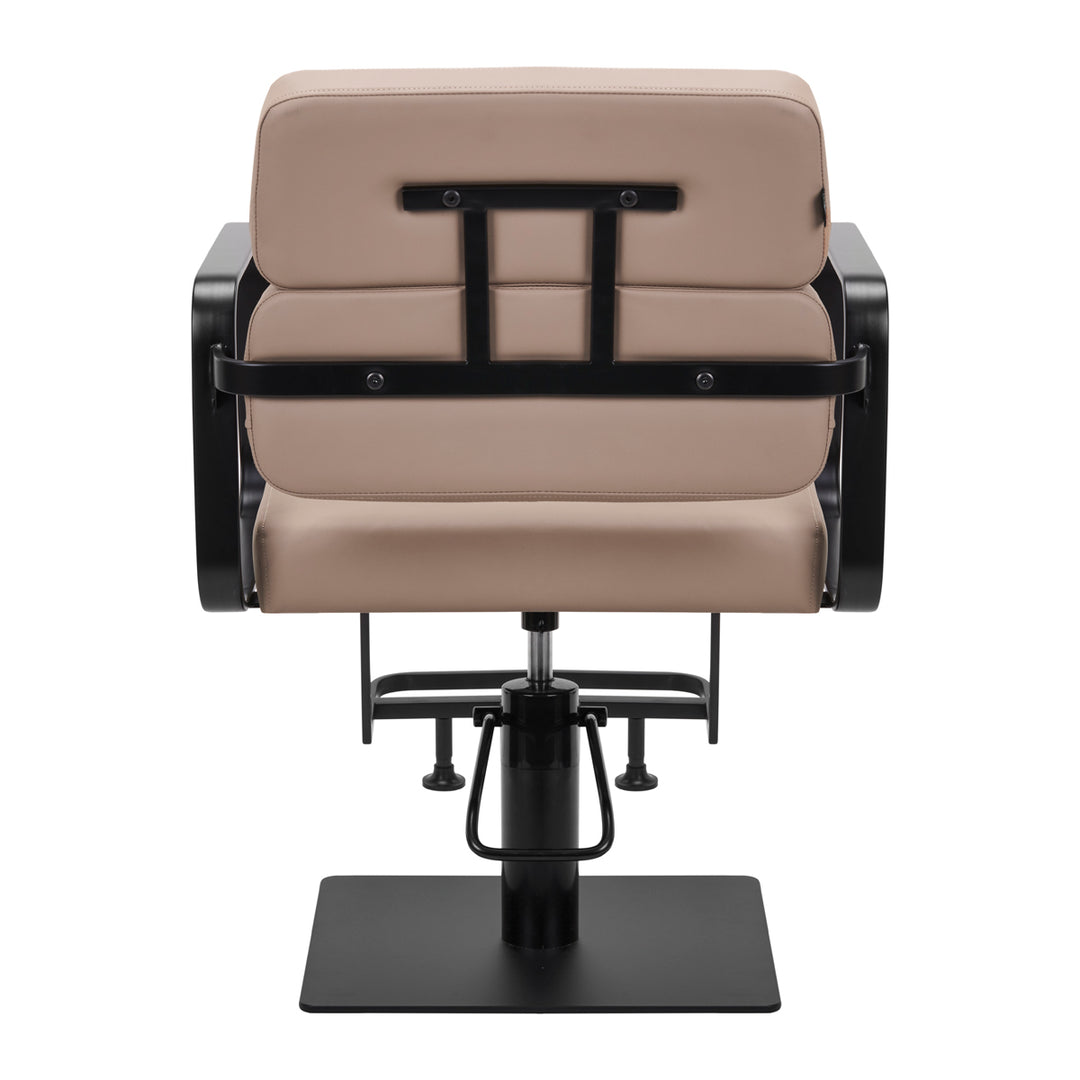 Fauteuil de Coiffeur Gabbiano Porto Noir Beige