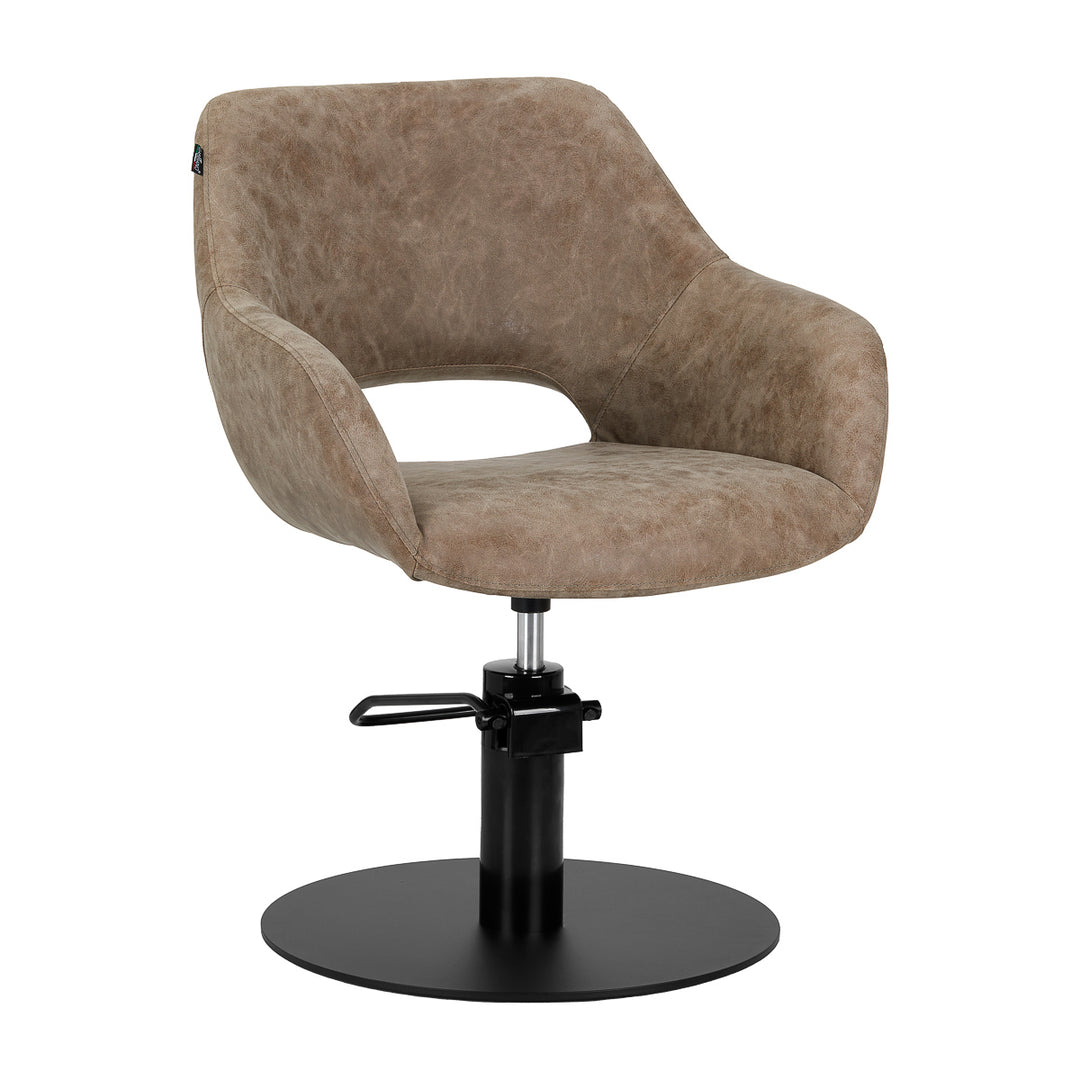 Fauteuil de Coiffeur Gabbiano Sevilla Vieux Marron