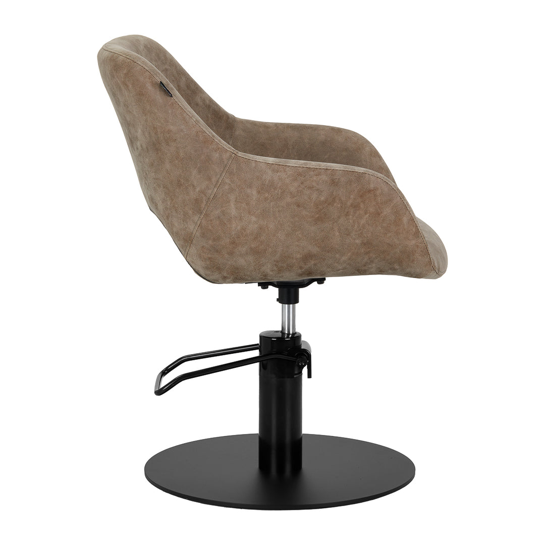 Fauteuil de Coiffeur Gabbiano Sevilla Vieux Marron