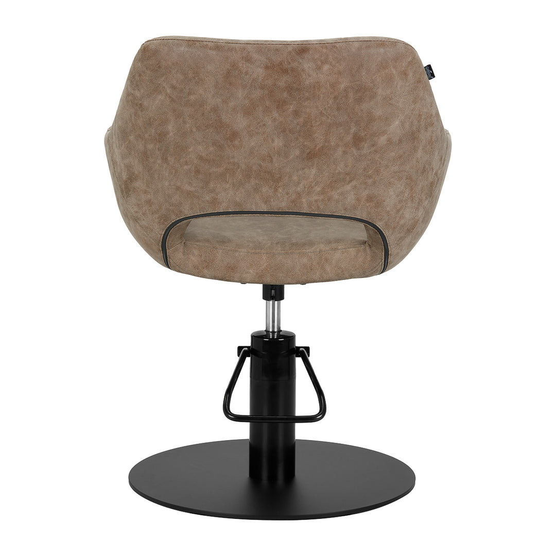 Fauteuil de Coiffeur Gabbiano Sevilla Vieux Marron