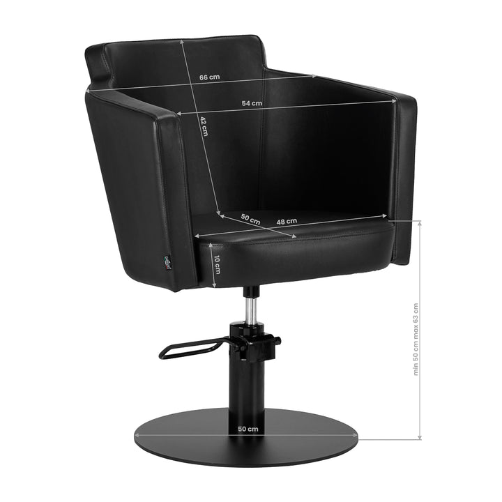 Fauteuil de Coiffeur Gabbiano Roma Noir 8