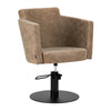 Fauteuil de Coiffeur Gabbiano Roma Vieux Marron