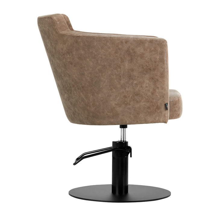 Fauteuil de Coiffeur Gabbiano Roma Vieux Marron