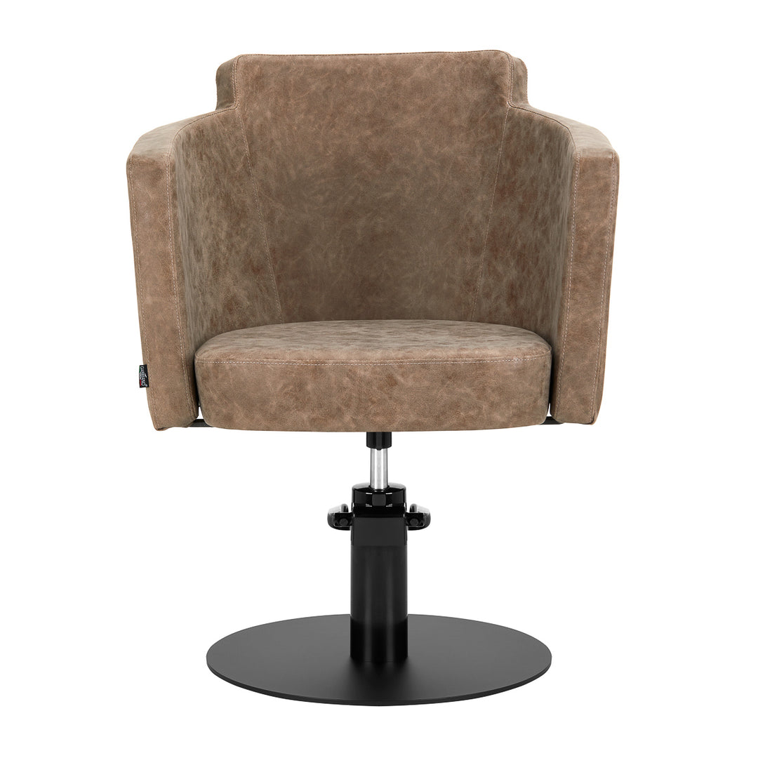 Fauteuil de Coiffeur Gabbiano Roma Vieux Marron