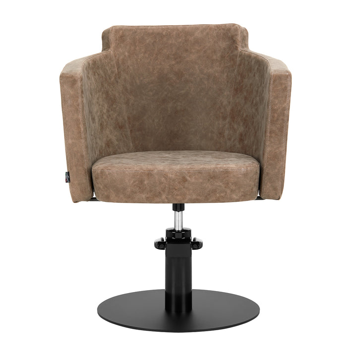 Fauteuil de Coiffeur Gabbiano Roma Vieux Marron