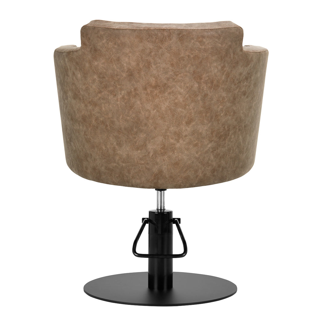 Fauteuil de Coiffeur Gabbiano Roma Vieux Marron