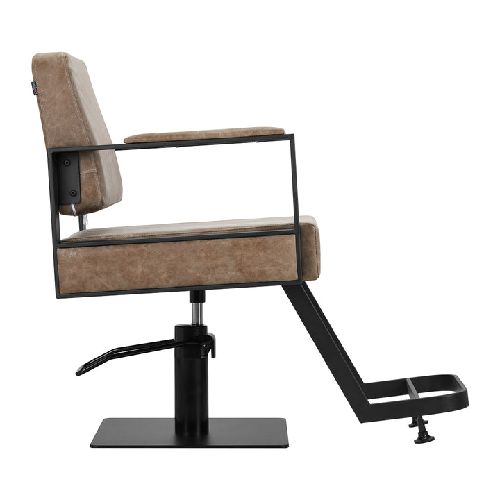Fauteuil de Coiffeur Gabbiano Modena Vieux Marron