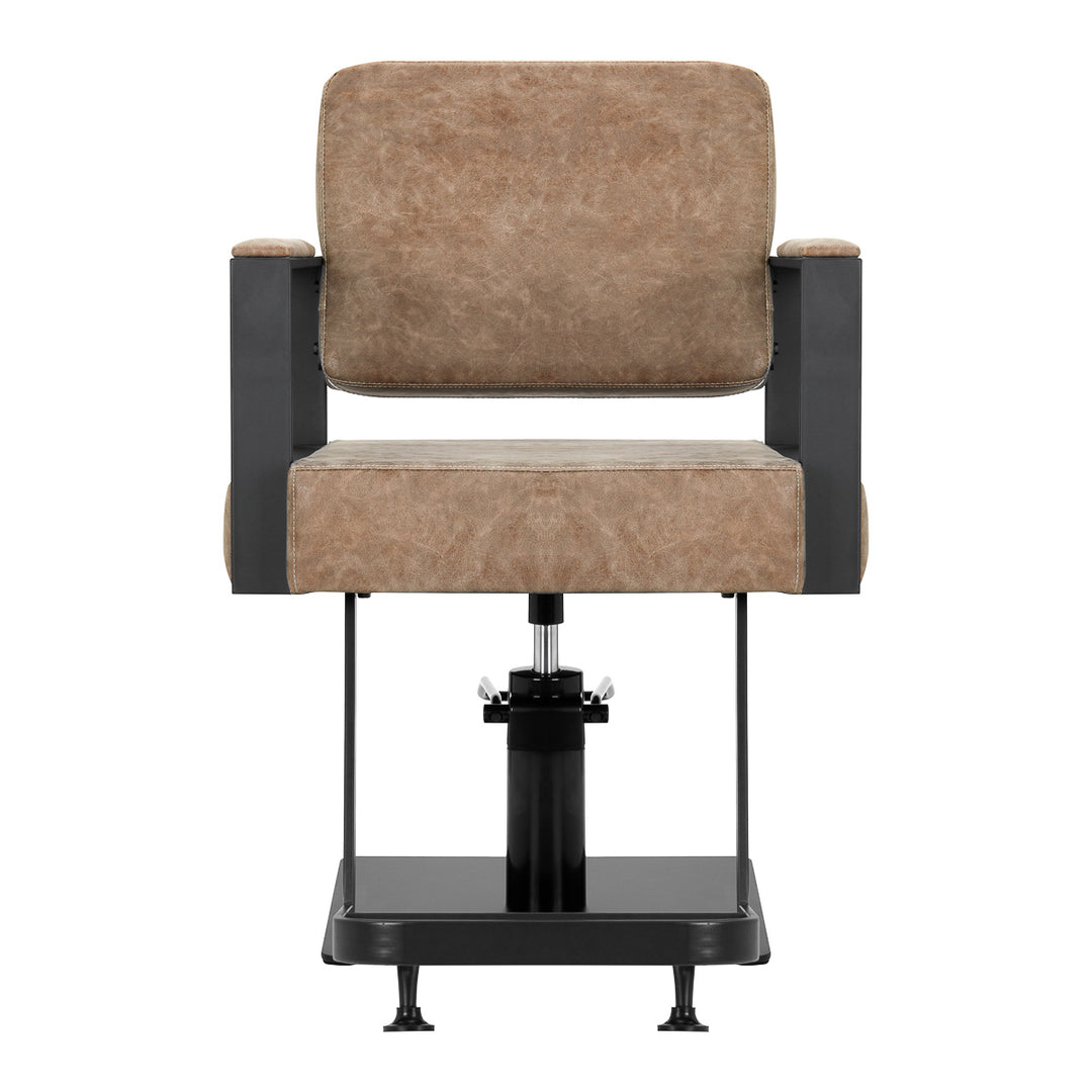 Fauteuil de Coiffeur Gabbiano Modena Vieux Marron