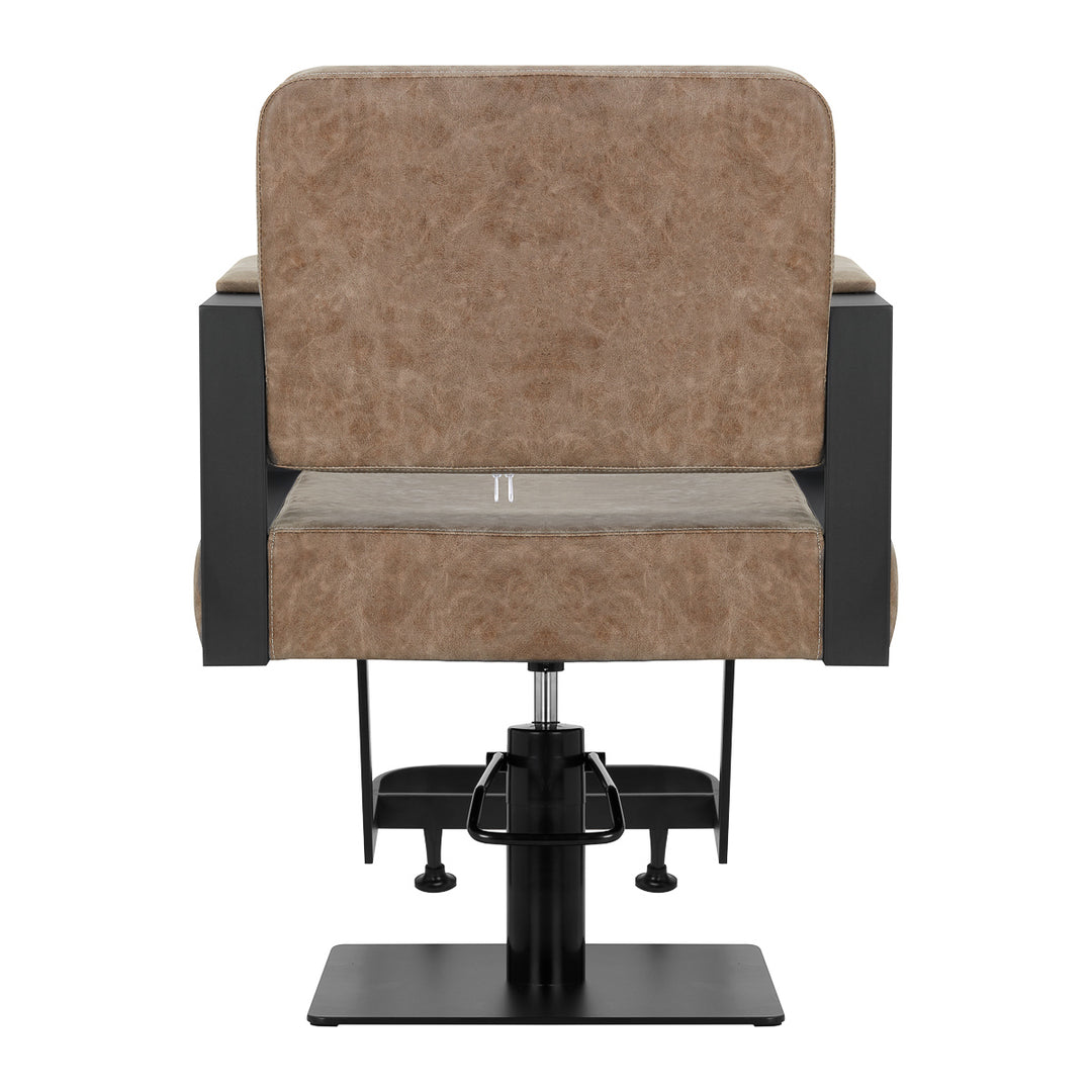 Fauteuil de Coiffeur Gabbiano Modena Vieux Marron