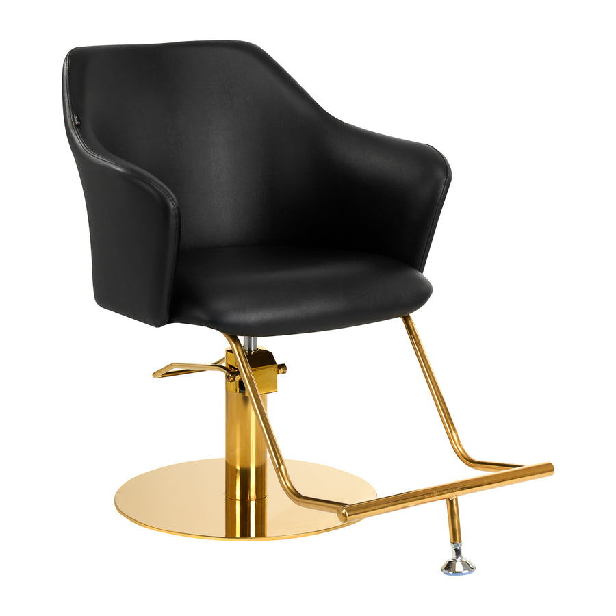 Fauteuil de Coiffeur Gabbiano Marbella Or Noir 1