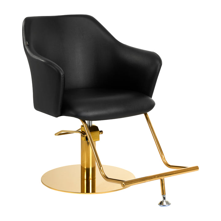 Fauteuil de Coiffeur Gabbiano Marbella Or Noir