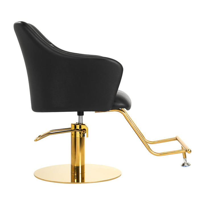 Fauteuil de Coiffeur Gabbiano Marbella Or Noir