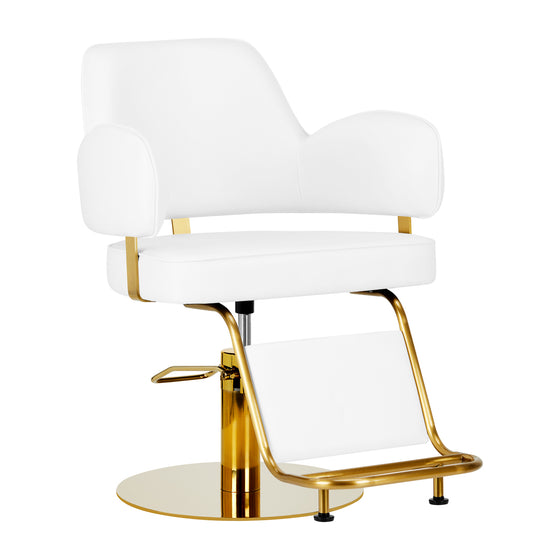 Fauteuil de Coiffeur Gabbiano Linz NQ Or-Blanc