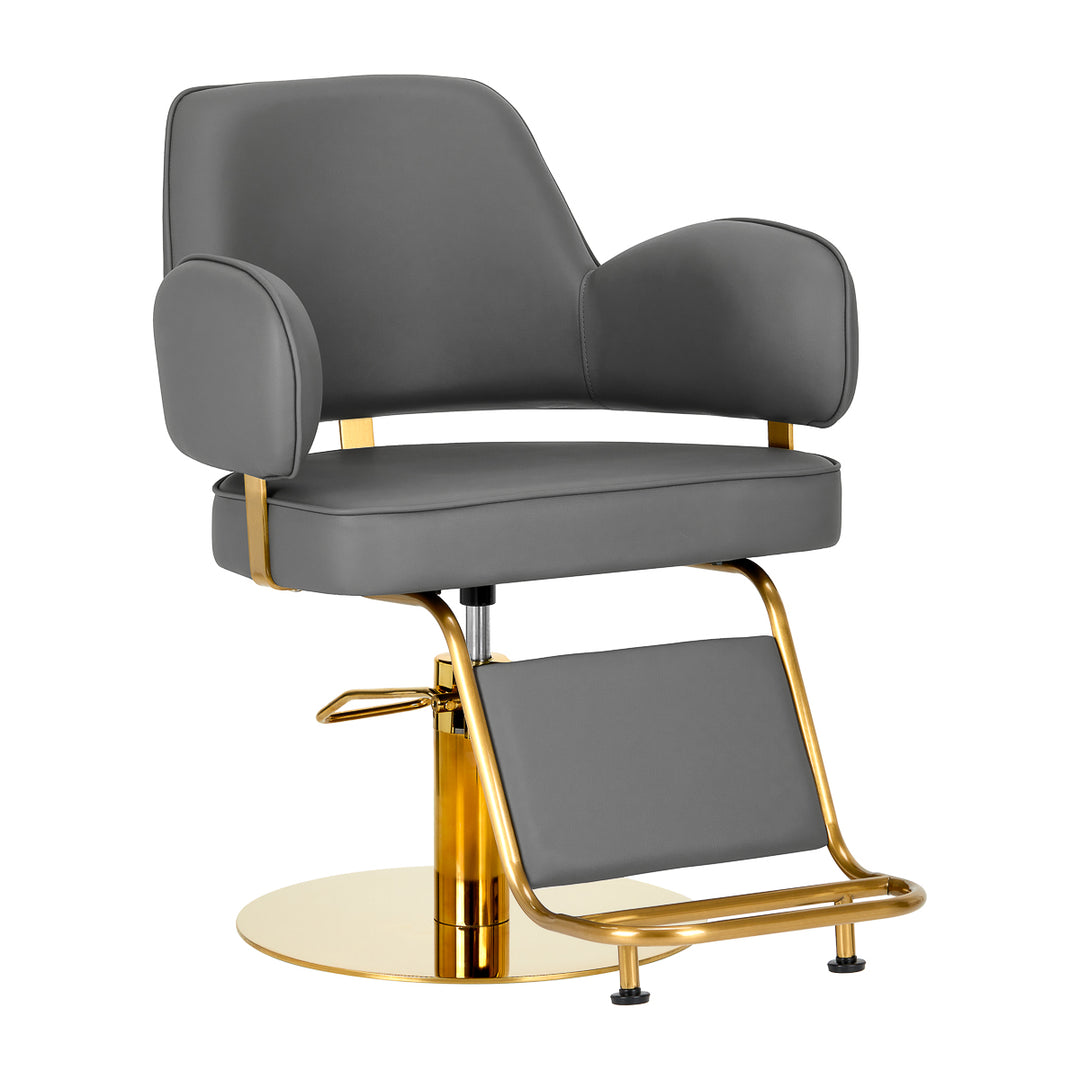 Fauteuil de Coiffeur Gabbiano Linz NQ Or-Gris 1