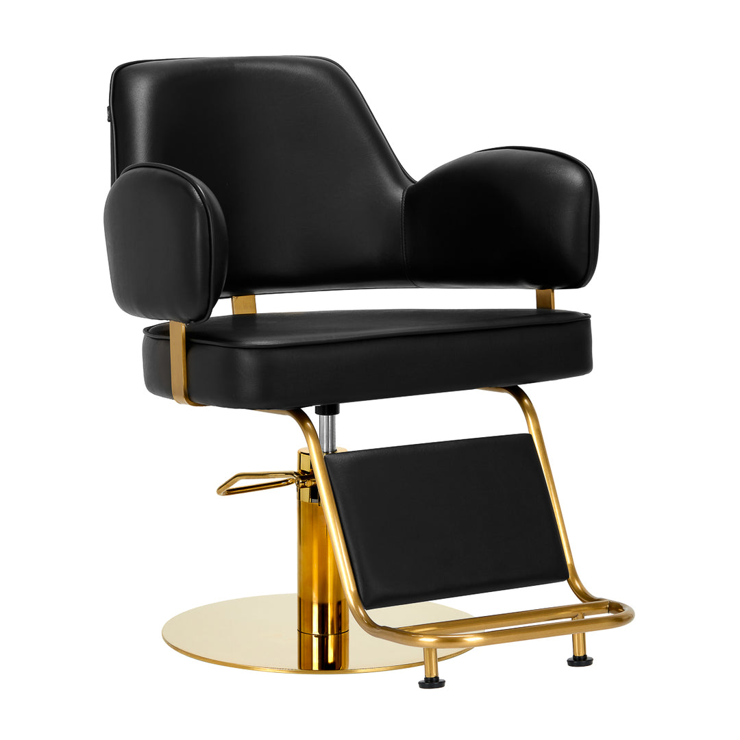 Fauteuil de Coiffeur Gabbiano Linz NQ Or-Noir