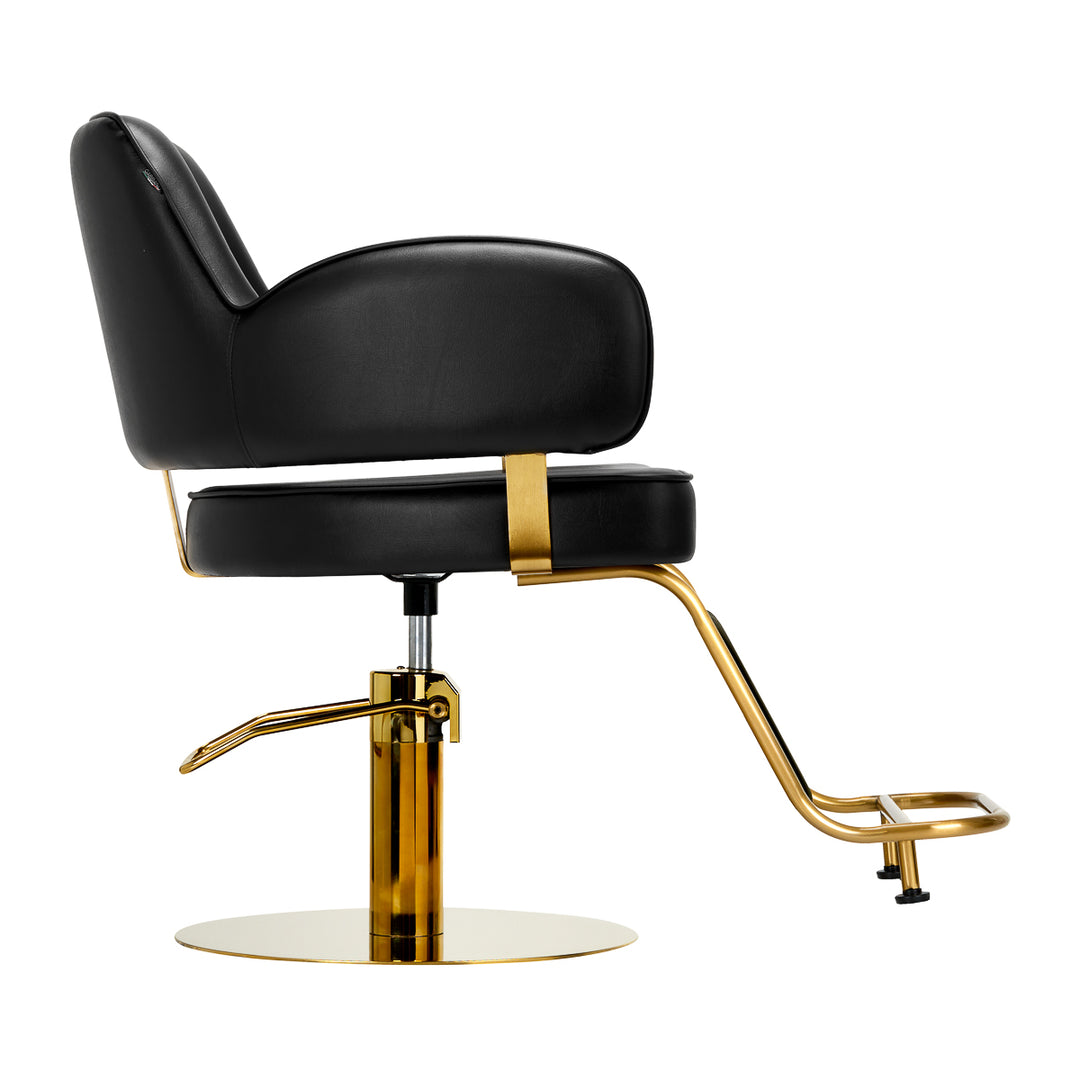 Fauteuil de Coiffeur Gabbiano Linz NQ Or-Noir