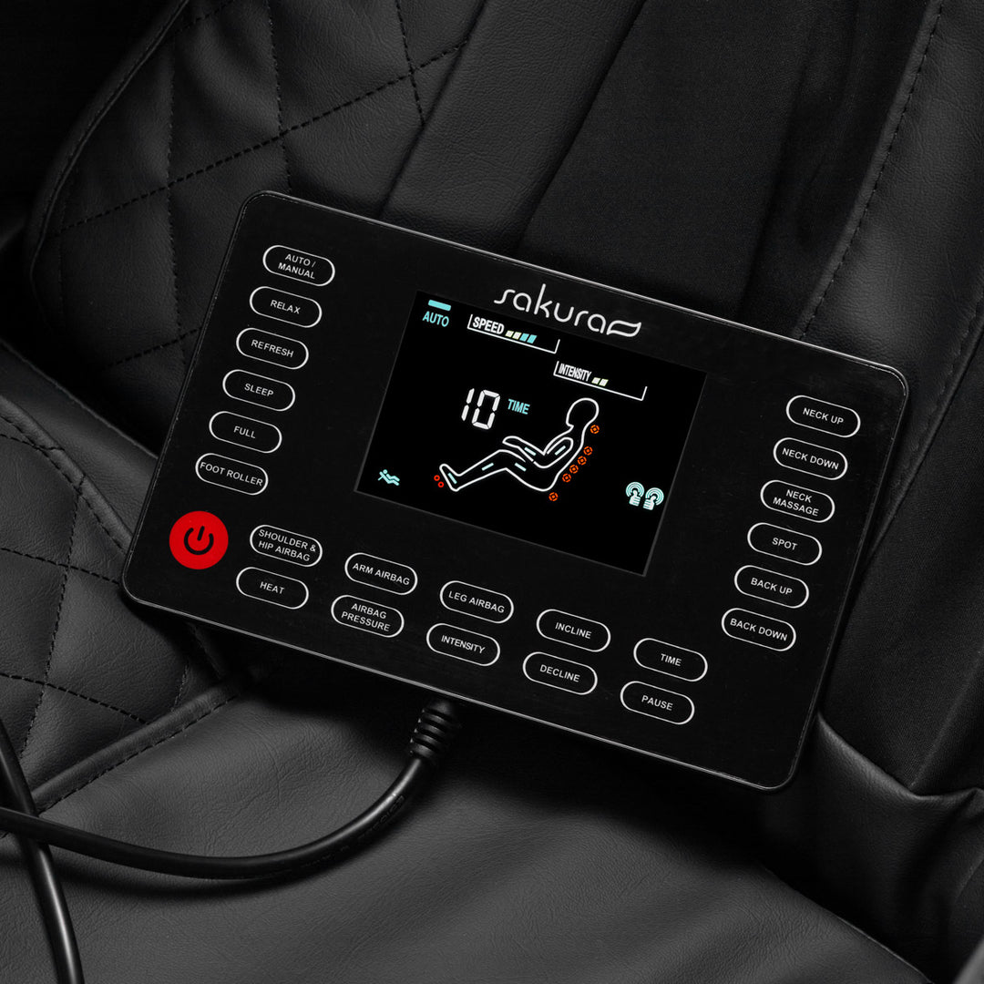 Fauteuil Massant Électrique Sakura Standard 801 Noir-Rouge - image 9