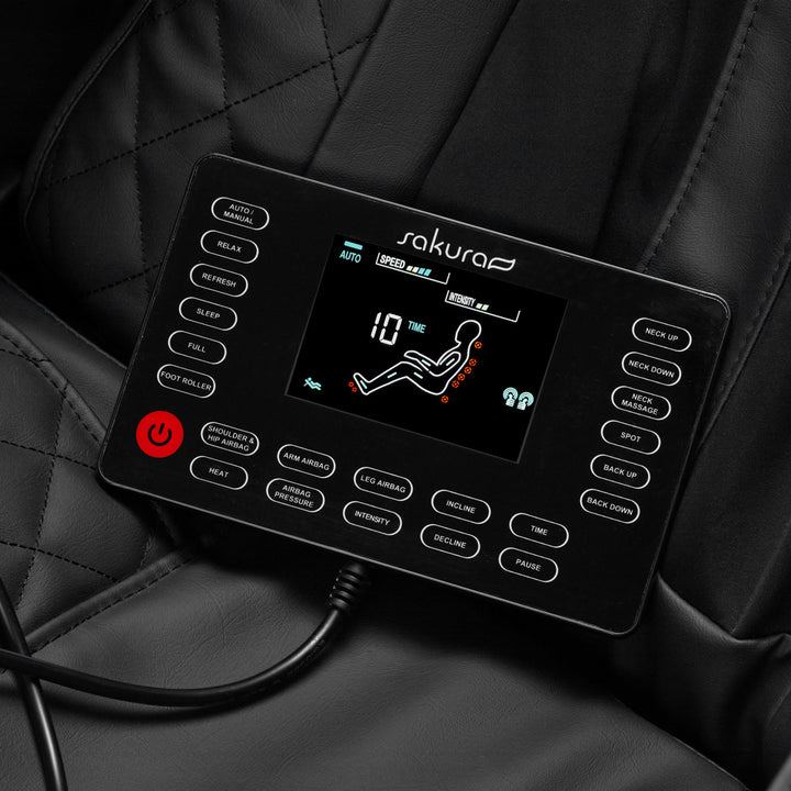 Fauteuil Massant Électrique Sakura Standard 801 Noir-Rouge - image 9