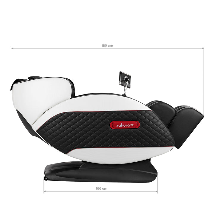 Fauteuil Massant Électrique Sakura Standard 801 Noir-Rouge - image 19
