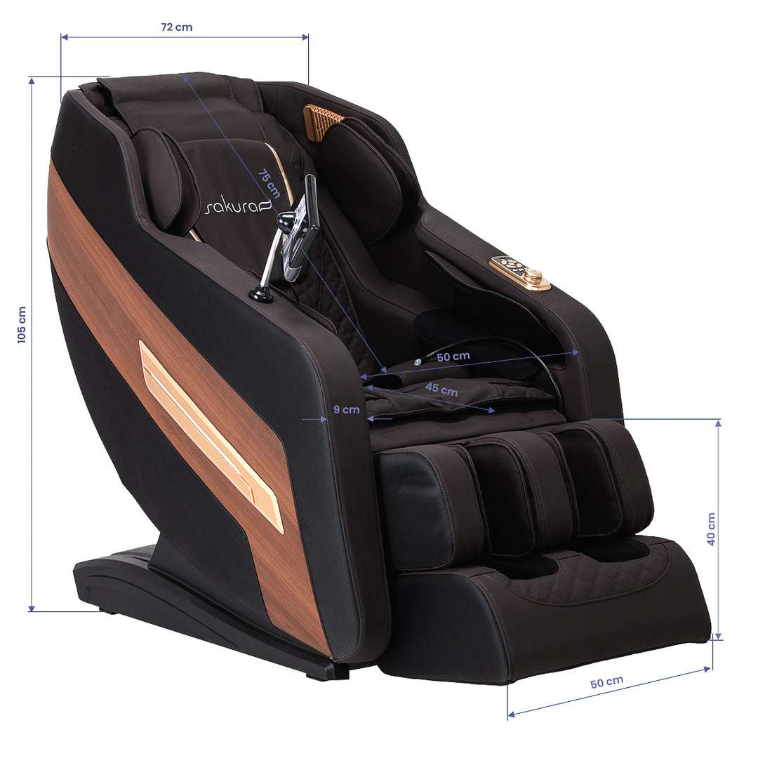 Fauteuil de massage électrique Sakura Classic 306A Marron - image 17
