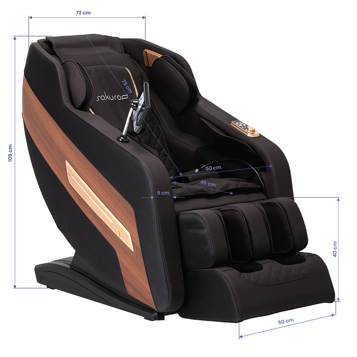Fauteuil de massage électrique Sakura Classic 306A Marron - image 17