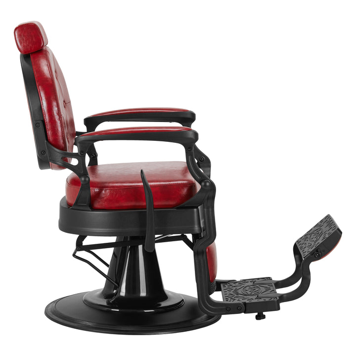 Fauteuil de barbier Gabbiano President Rouge 4