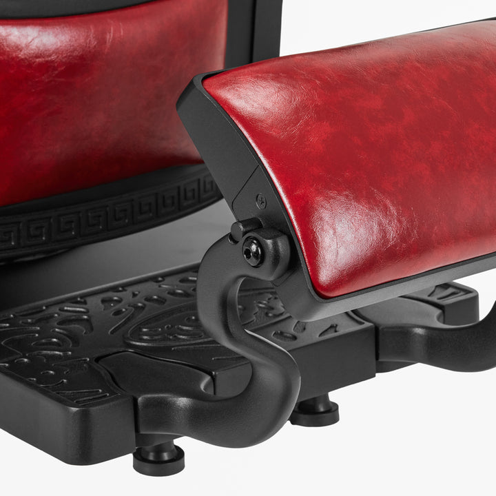 Fauteuil de barbier Gabbiano President Rouge 10