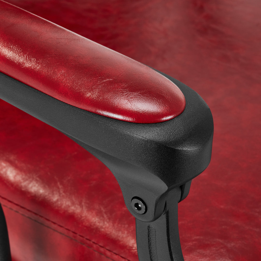 Fauteuil de barbier Gabbiano President Rouge 14