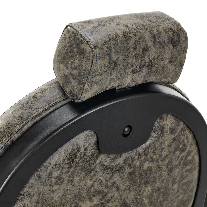 Fauteuil Barbier Gabbiano President Cuir ancien Vert - image 17
