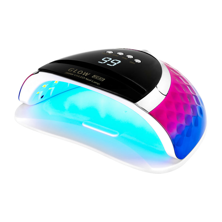 Lampe UV Ongles LED Glow YC57 268W Rose-Bleu