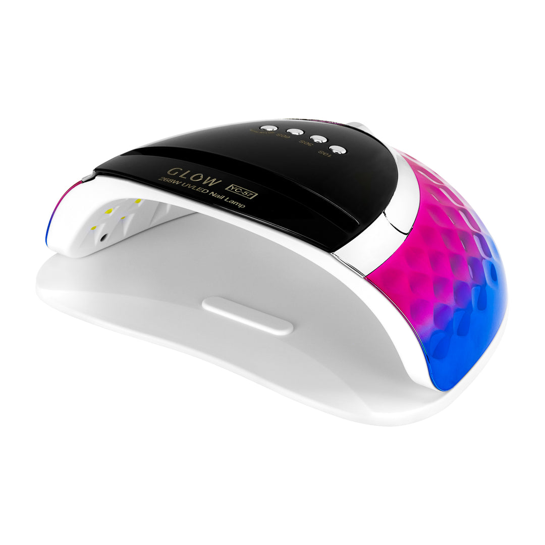 Lampe UV Ongles LED Glow YC57 268W Rose-Bleu - image 2