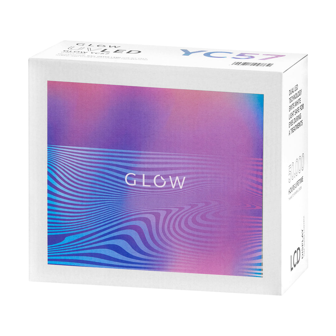 Lampe UV Ongles LED Glow YC57 268W Rose-Bleu
