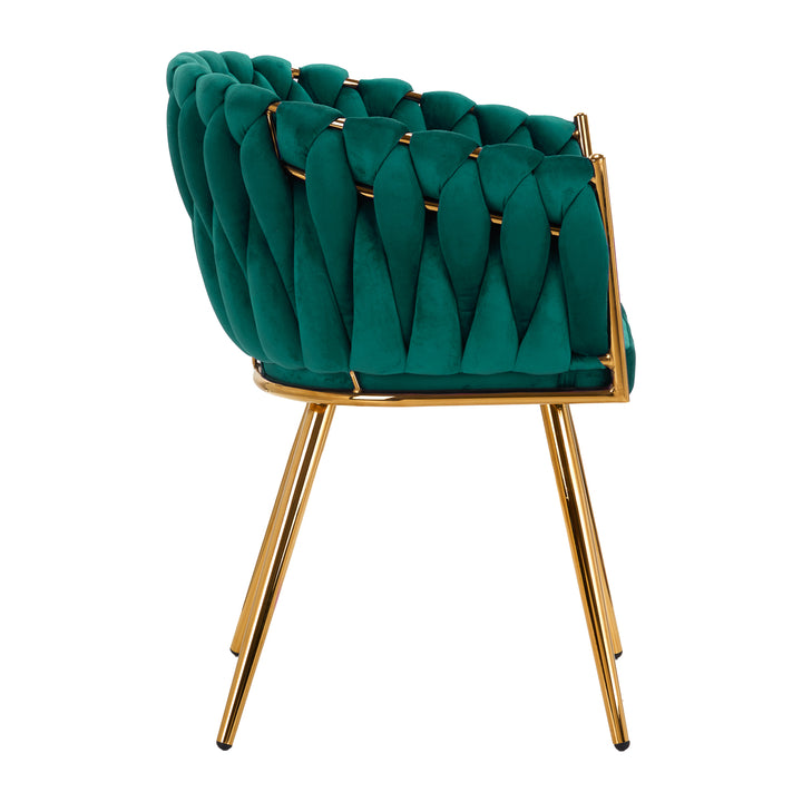 Chaise 4Rico QS-GW06G Velours Vert 3