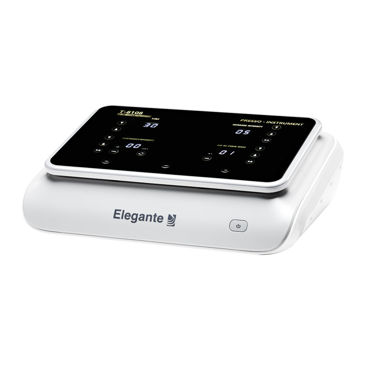 Appareil de Pressothérapie Elegante Platinum T8108 avec Infrarouge et EMS Blanc