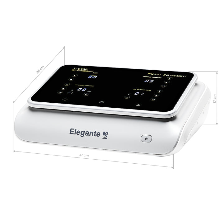 Appareil de Pressothérapie Elegante Platinum T8108 avec Infrarouge et EMS Blanc - image 14