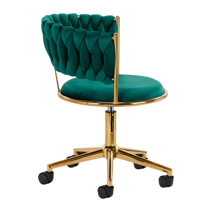 Chaise Pivotante 4Rico QS-GW01G Velours Vert 3