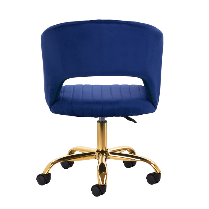 Chaise Pivotante 4Rico QS-OF212G Velours Bleu 4