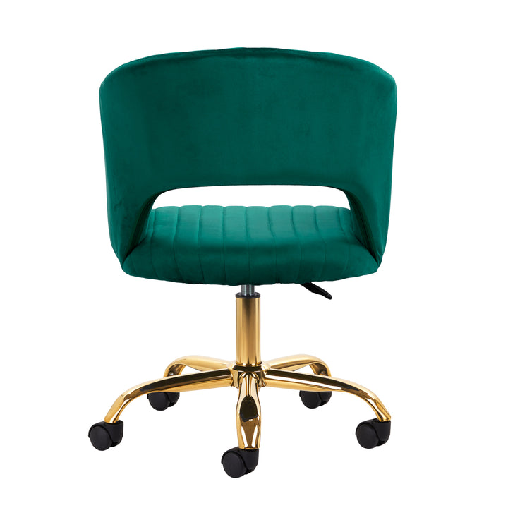 Chaise Pivotante 4Rico QS-OF212G Velours Vert 4