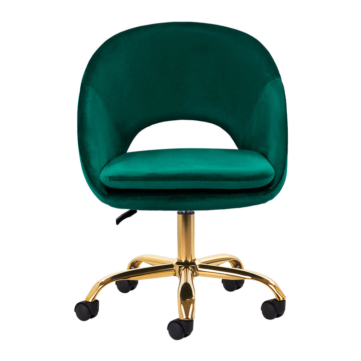 Chaise Pivotante 4Rico QS-MF18G Velours Vert 2