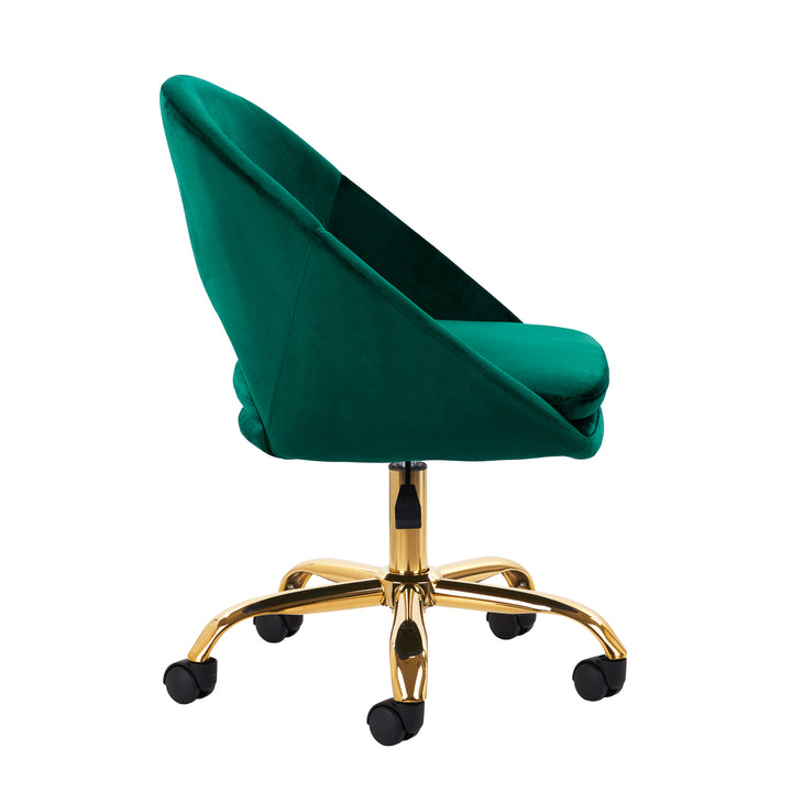 Chaise Pivotante 4Rico QS-MF18G Velours Vert 3