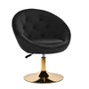 Chaise Pivotante 4Rico QS-BL12B Velours Noir