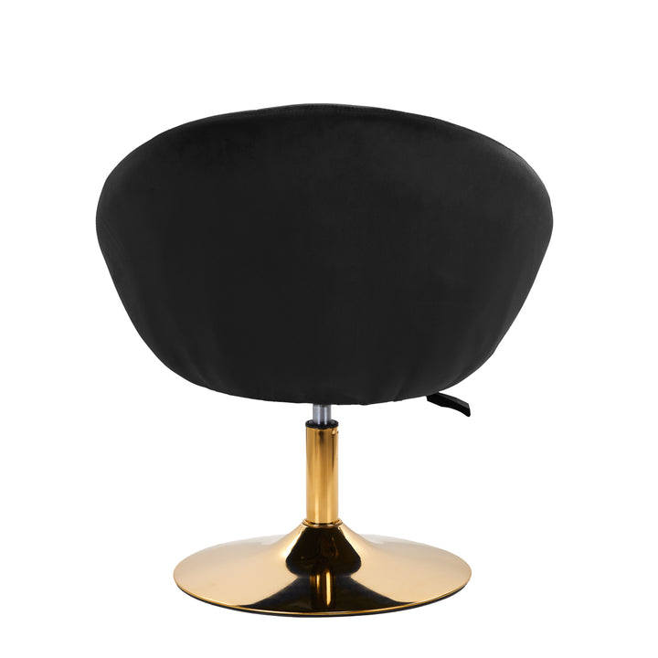 Chaise Pivotante 4Rico QS-BL12B Velours Noir 4