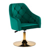 Chaise Pivotante 4Rico QS-BL14G Velours Vert