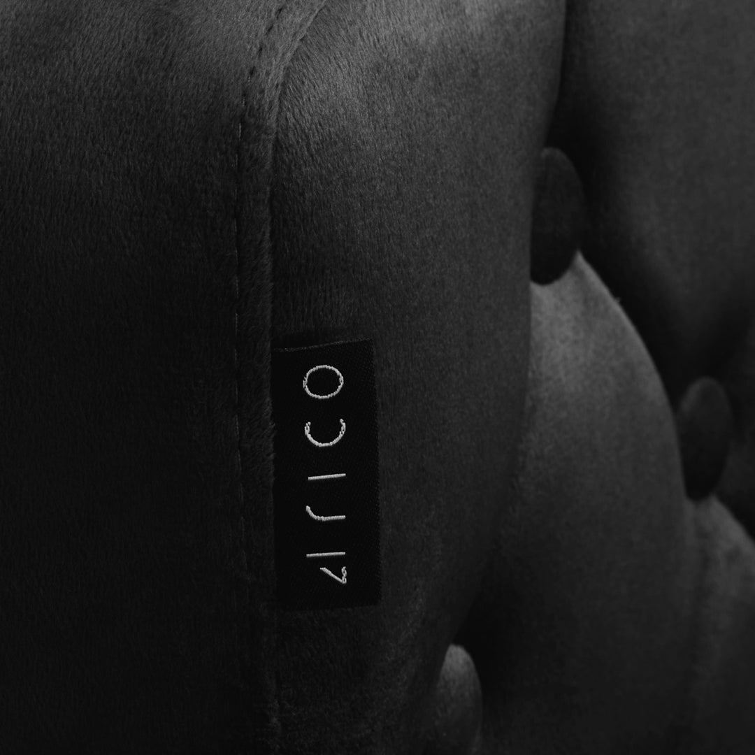 Chaise 4Rico QS-OF213G Velours Noir 6
