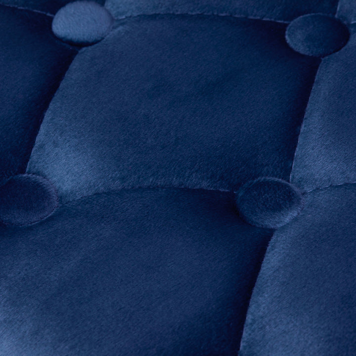 Chaise en Velours à Roulettes Réglable 4Rico QS-OF213G Or Bleu - image 6