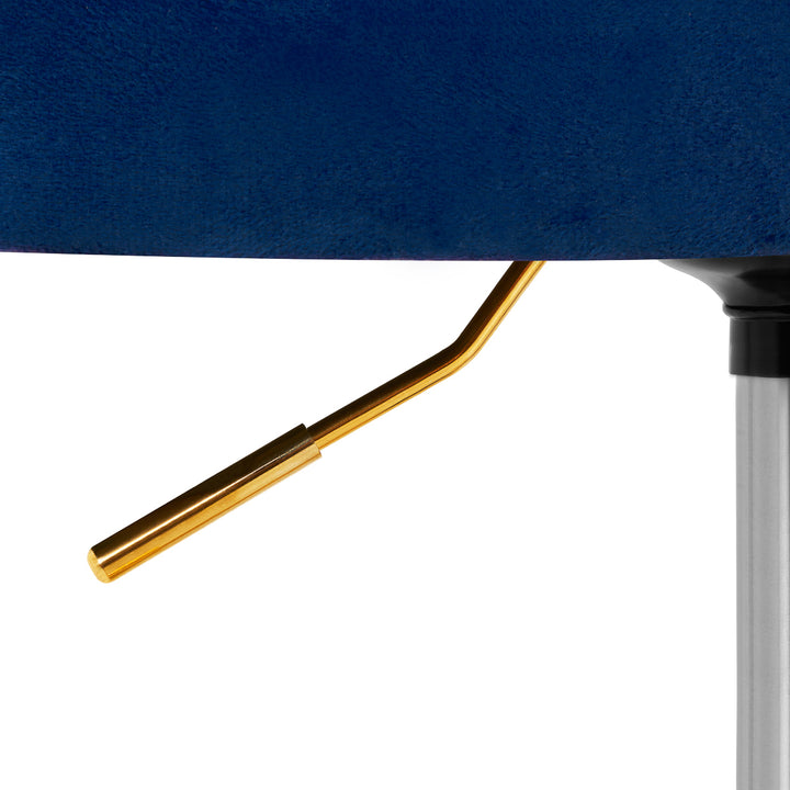 Chaise en Velours à Roulettes Réglable 4Rico QS-OF213G Or Bleu - image 7