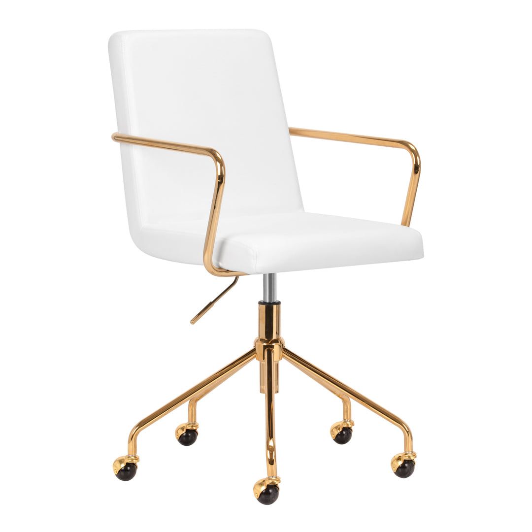 Chaise Pivotante QS-OF211G Or-Blanc 1