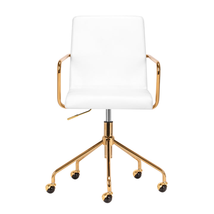 Chaise Pivotante QS-OF211G Or-Blanc 2